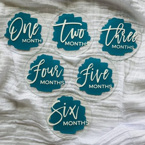 Scripty Number - Teal